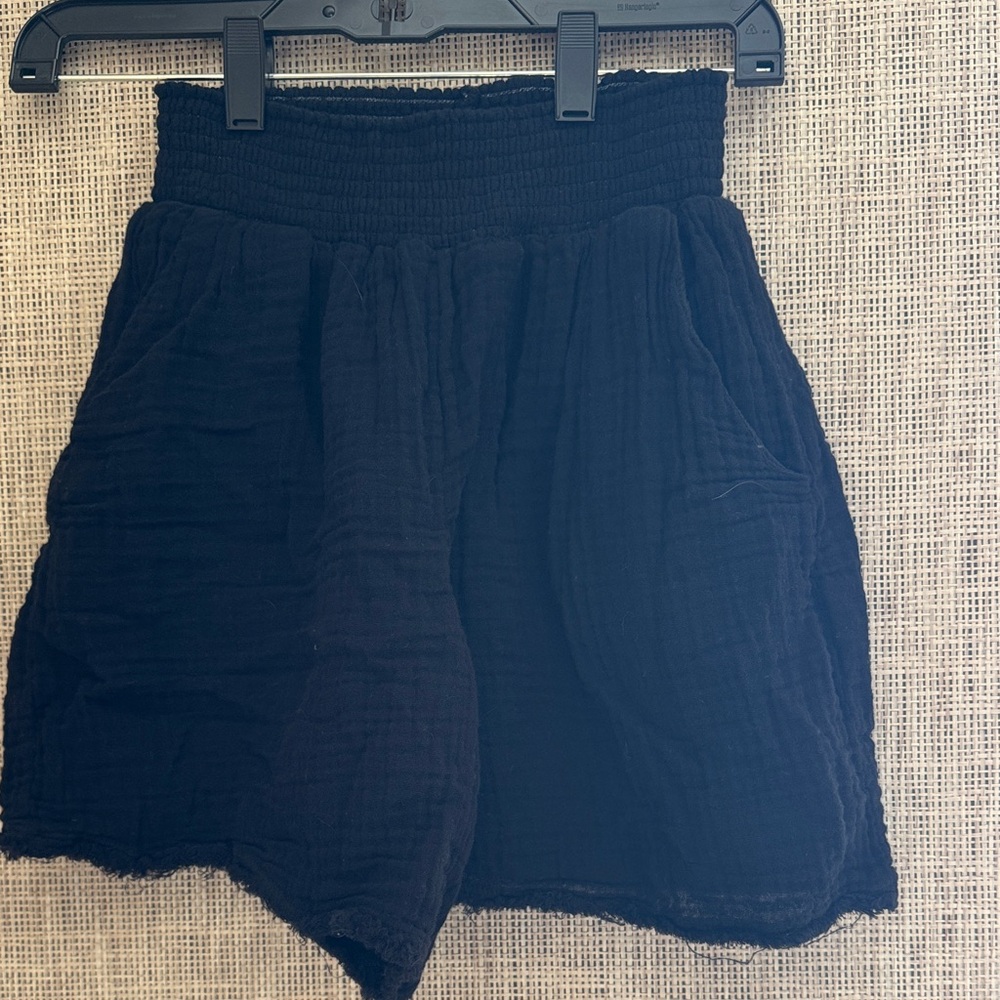 Michael Stars Black High Waist Women's Shorts